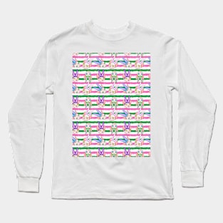 easter sphynx stripes Long Sleeve T-Shirt